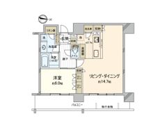 ブランズタワー・ウェリス心斎橋NORTHの間取り画像