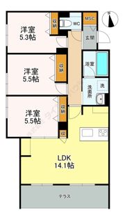 シエロ アズールの間取り画像