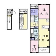 リガーレ シダミの間取り画像