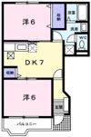 リバティさつきBの間取り画像