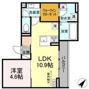 ディアライズ泉都町A棟の間取り画像