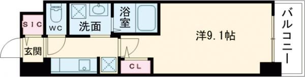 S-RESIDENCE広島駅clarityの間取り画像
