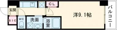 S-RESIDENCE広島駅clarityの間取り画像