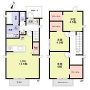 杉並区荻窪1丁目戸建 A棟の間取り画像