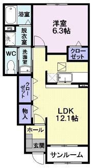 アムール モコの間取り画像