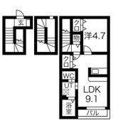協和Ⅱの間取り画像