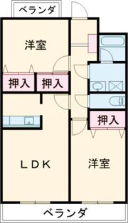 スーペリア松田Ⅰの間取り画像
