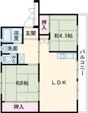 ビレッジハウス吉田宮小路1号棟の間取り画像