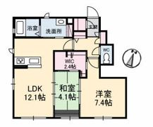 シャーメゾン ヒルズ Ⅱ棟の間取り画像