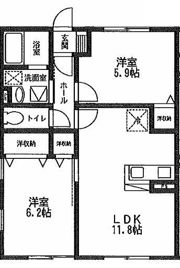 コンフォートHinanoの間取り画像