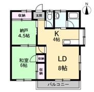 コーポ西湘の間取り画像