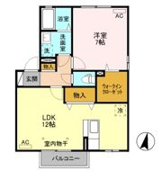 リビングタウン古河 Aの間取り画像