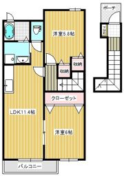 エテルノフィオーレBの間取り画像