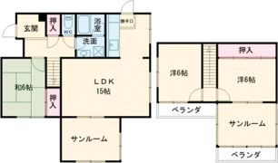 さつき台2番町戸建の間取り画像