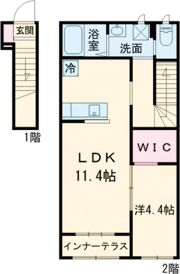 鶴見区今津南2丁目アパートの間取り画像