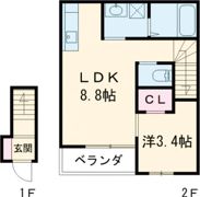 春と川音のフィオーレ～gobridge～の間取り画像