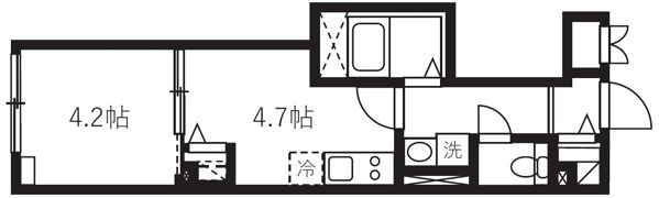 エルファーロ神楽坂Ⅱの間取り画像