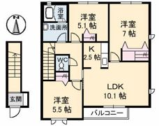 シャーメゾンS C棟の間取り画像