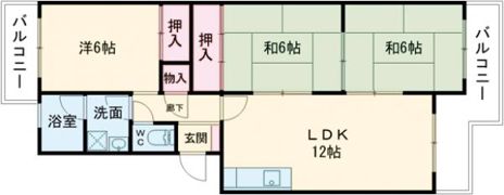 レジデンス唐原の間取り画像