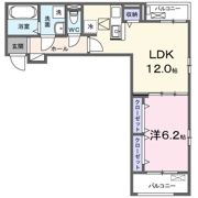 カーサ・ソレイユ Bの間取り画像