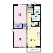 ソレアードハイム高柳Bの間取り画像