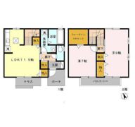 ロイヤルコート小鷹野 Aの間取り画像