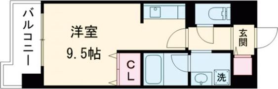 クレスト熊本城の間取り画像