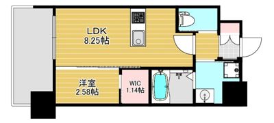 リファレンス竹下駅前の間取り画像