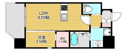 リファレンス竹下駅前の間取り画像