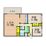 スクエア美濃山Aの間取り画像