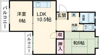 クボタハイツの間取り画像