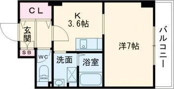 ヴァンヴェルデ西京極の間取り画像