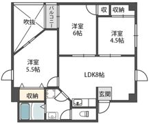 ハピネス栄町の間取り画像