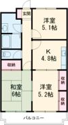 ヴァンヴェール ノールメゾンA棟の間取り画像