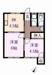 サンハイツ山波の間取り画像
