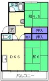 上浜団地1号棟の間取り画像