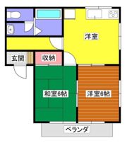 メモリアルの間取り画像