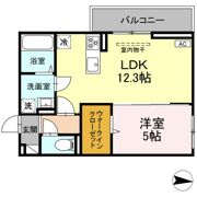 ゼフィール飯田の間取り画像