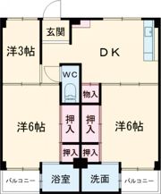ビレッジハウス野村2号棟の間取り画像