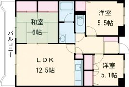 ホワイトキャッスル今池Ⅱの間取り画像
