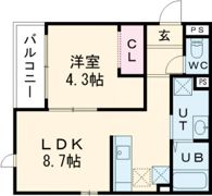NOVEL千歳Ⅱの間取り画像