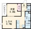 NOVEL千歳Ⅱの間取り画像