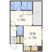 デルファーレ神戸三宮の間取り画像