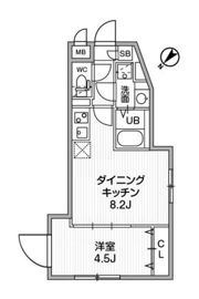 ｳｪﾙｽｸｴｱｲｽﾞﾑ下北沢EASTの間取り画像