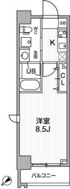 ﾘﾃﾗｽ三軒茶屋ｻｳｽの間取り画像