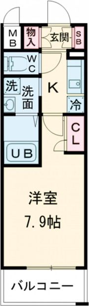 エスリード神戸海岸通の間取り画像