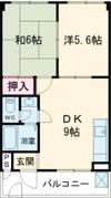 マンションくすのきの間取り画像