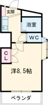 富士レイホービル第3の間取り画像