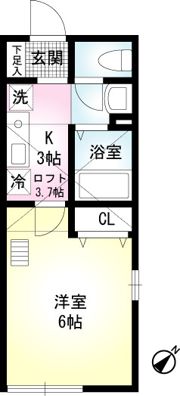 ドエル・カルム大倉山の間取り画像