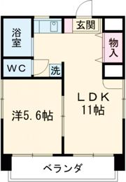 第5富士レイホービルの間取り画像